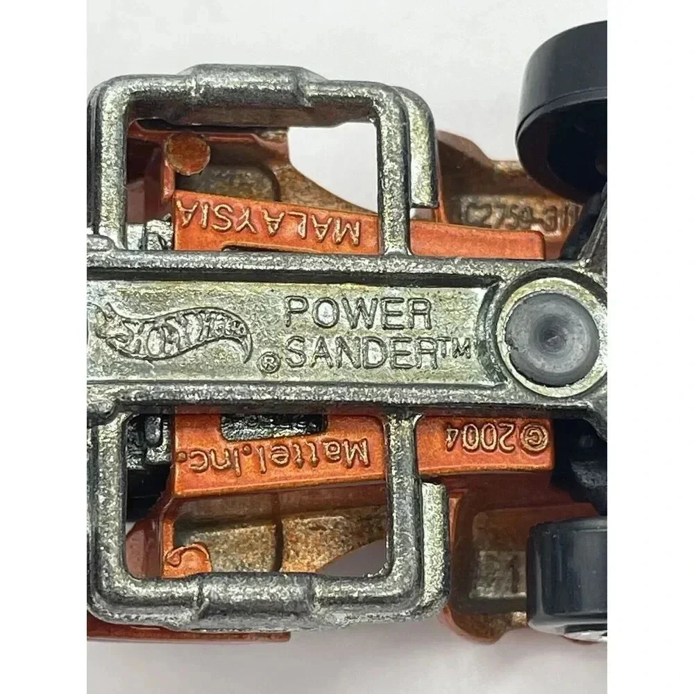 Hot Wheels Power Sander Vintage‎ 2004 Orange & Black 2 Inches Long